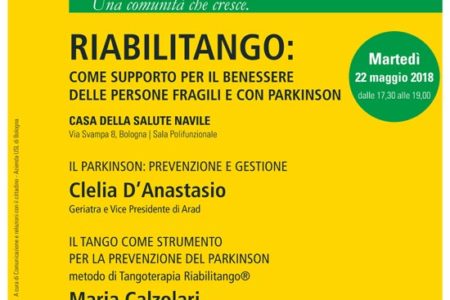Incontro aperto alla cittadinanza sulla Tangoterapia – martedì 22 maggio 2018
