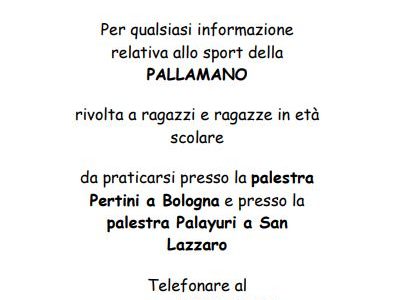 Corsi di Pallamano per ragazzi/e