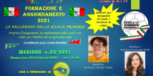 Webinar “La pallamano nella scuola primaria”