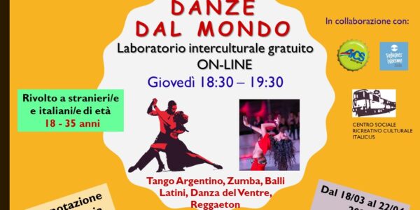 Danze dal Mondo – Laboratorio gratuito online