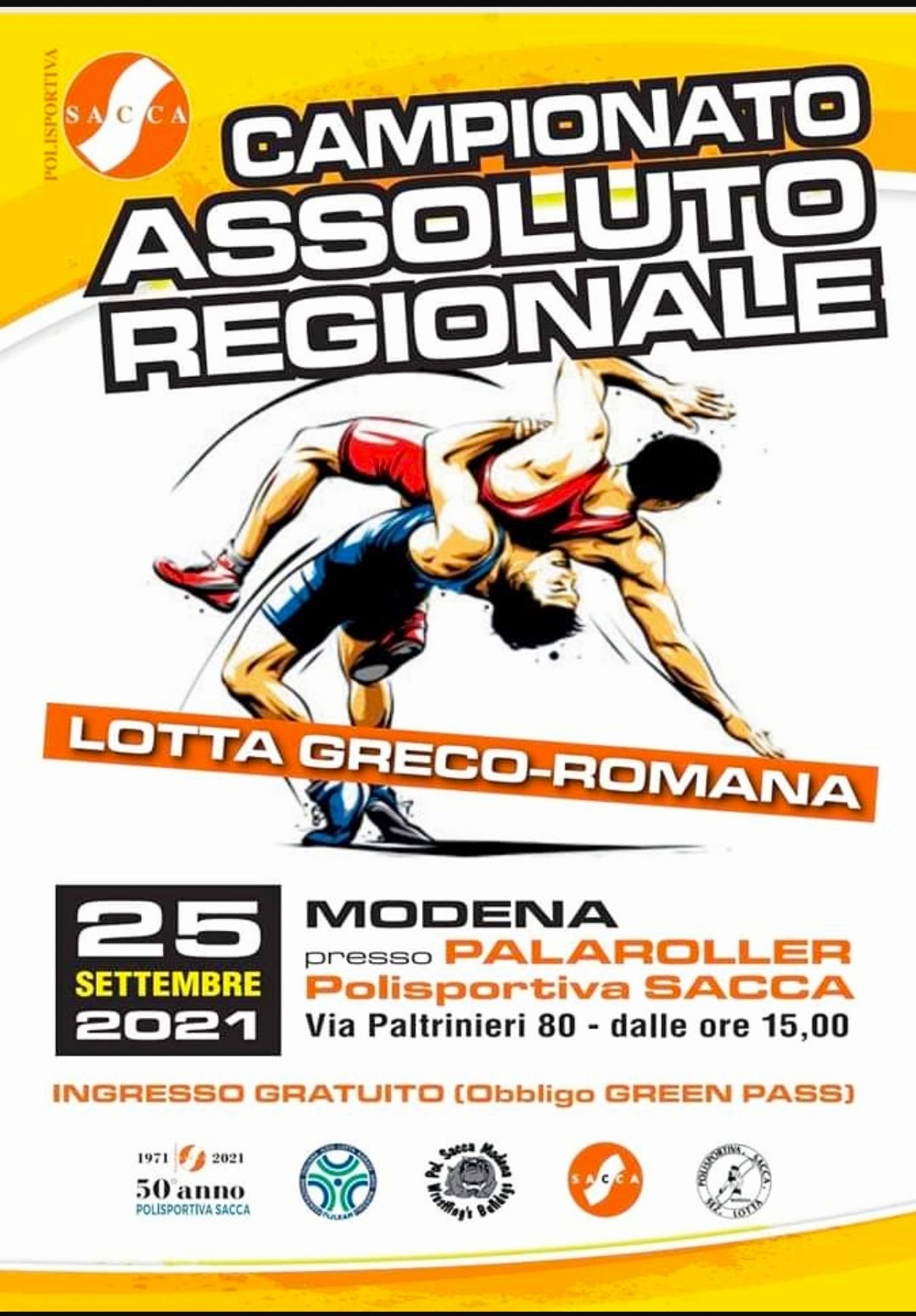 Locandina regionali 2021 Lotta