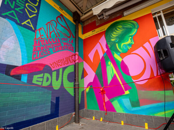 Inaugurato il murale dedicato ad Aurelia Zama alla Casa di Quartiere Scipione dal Ferro