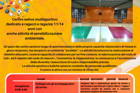 Centro estivo Liceo Copernico – Un’estate multisport!