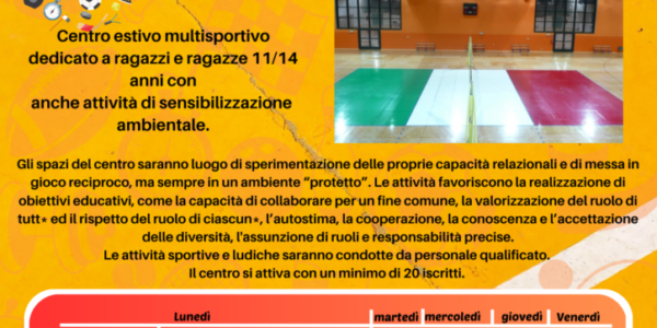 Centro estivo Liceo Copernico – Un’estate multisport!
