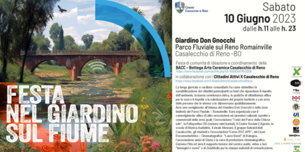 Festa nel giardino sul fiume