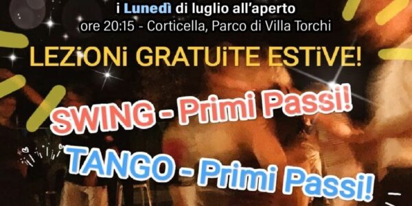 LEZIONI di TANGO ESTIVE GRATUITE all’aperto! Primi Passi!