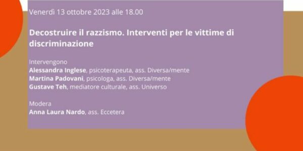 Ciclo di incontri sulla vittimizzazione e servizio di supporto per le vittime di reato e calamità