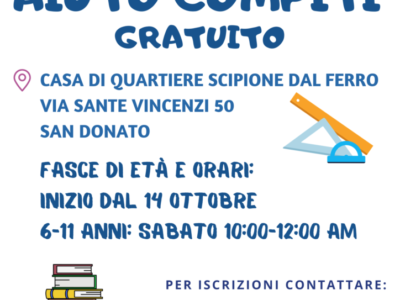 La Casa di Quartiere Scipione dal Ferro apre le porte alla cittadinanza con le sue attività gratuite