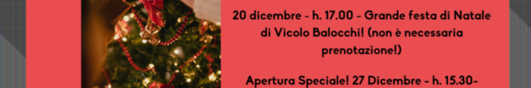 Il SET Vicolo Balocchi ti aspetta per un Natale scintillante!