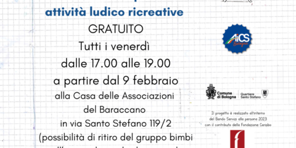 Doposcuola e aiuto compiti alla Casa delle Associazioni del Baraccano