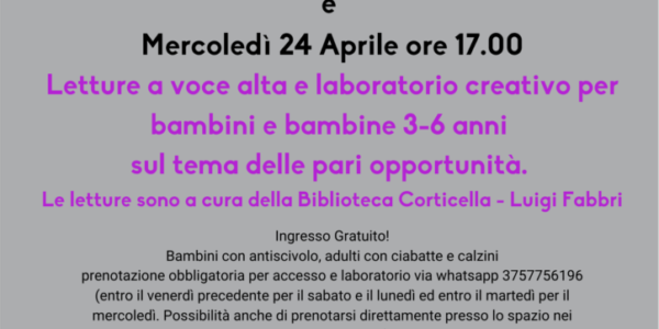 Letture “Così come sono” per bambine e bambini al SET Vicolo Balocchi