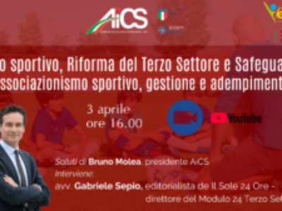 Safeguarding, Riforma Sport e del Terzo Settore, webinar gratuito con l’avvocato Sepio