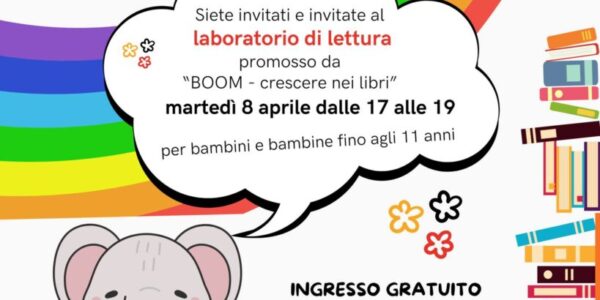 Laboratorio di lettura promosso da “BOOM – crescere nei libri” alla Casa di Q.re Scipione dal Ferro