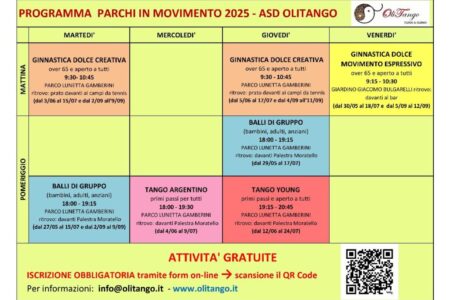Iniziative estate Olitango