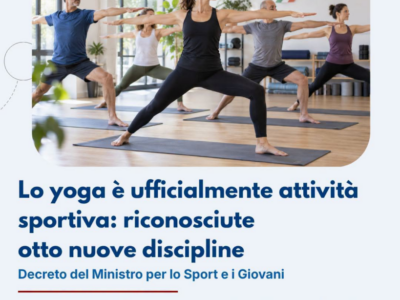 Lo yoga è ufficialmente attività sportiva