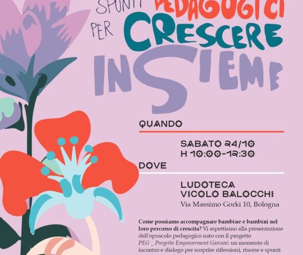 Presentazione libretto PEG: spunti pedagogici per crescere insieme